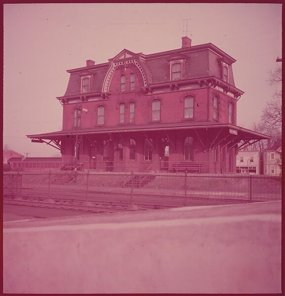 [464 Interior and Exterior Views of Railroad Station Depots, for Fortune Article "The U.S. Depot"], Walker Evans (American, St. Louis, Missouri 1903–1975 New Haven, Connecticut), Color film transparency
