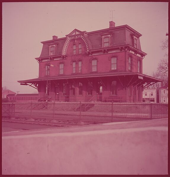 [464 Interior and Exterior Views of Railroad Station Depots, for Fortune Article "The U.S. Depot"], Walker Evans (American, St. Louis, Missouri 1903–1975 New Haven, Connecticut), Color film transparency