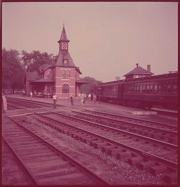 [464 Interior and Exterior Views of Railroad Station Depots, for Fortune Article "The U.S. Depot"], Walker Evans (American, St. Louis, Missouri 1903–1975 New Haven, Connecticut), Color film transparency