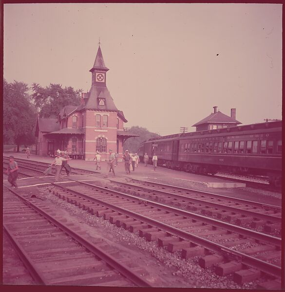 [464 Interior and Exterior Views of Railroad Station Depots, for Fortune Article "The U.S. Depot"], Walker Evans (American, St. Louis, Missouri 1903–1975 New Haven, Connecticut), Color film transparency