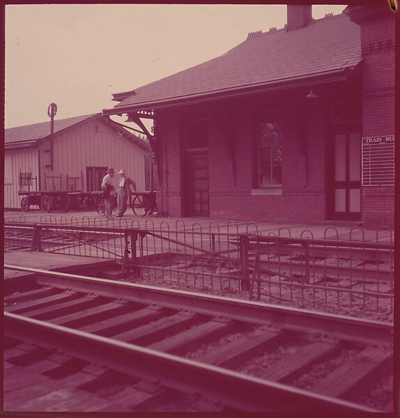 [464 Interior and Exterior Views of Railroad Station Depots, for Fortune Article "The U.S. Depot"], Walker Evans (American, St. Louis, Missouri 1903–1975 New Haven, Connecticut), Color film transparency