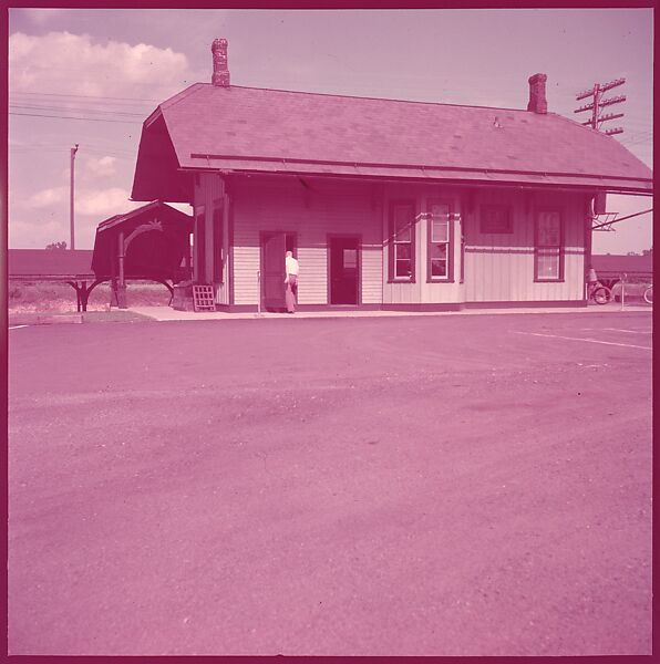 [464 Interior and Exterior Views of Railroad Station Depots, for Fortune Article "The U.S. Depot"], Walker Evans (American, St. Louis, Missouri 1903–1975 New Haven, Connecticut), Color film transparency