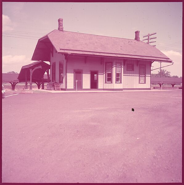 [464 Interior and Exterior Views of Railroad Station Depots, for Fortune Article "The U.S. Depot"], Walker Evans (American, St. Louis, Missouri 1903–1975 New Haven, Connecticut), Color film transparency