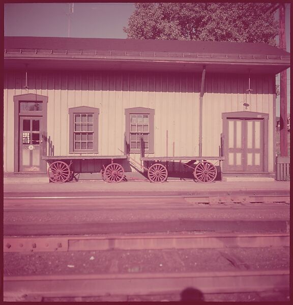 [464 Interior and Exterior Views of Railroad Station Depots, for Fortune Article "The U.S. Depot"], Walker Evans (American, St. Louis, Missouri 1903–1975 New Haven, Connecticut), Color film transparency