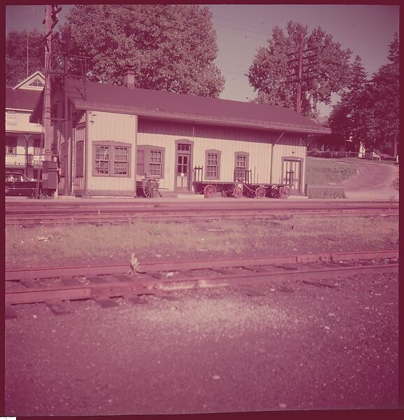 [464 Interior and Exterior Views of Railroad Station Depots, for Fortune Article "The U.S. Depot"], Walker Evans (American, St. Louis, Missouri 1903–1975 New Haven, Connecticut), Color film transparency