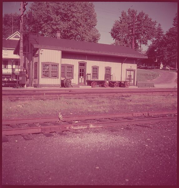 [464 Interior and Exterior Views of Railroad Station Depots, for Fortune Article "The U.S. Depot"], Walker Evans (American, St. Louis, Missouri 1903–1975 New Haven, Connecticut), Color film transparency