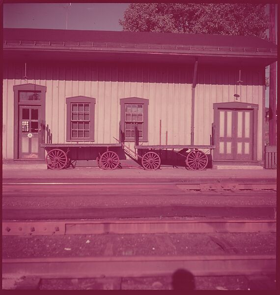 [464 Interior and Exterior Views of Railroad Station Depots, for Fortune Article "The U.S. Depot"], Walker Evans (American, St. Louis, Missouri 1903–1975 New Haven, Connecticut), Color film transparency
