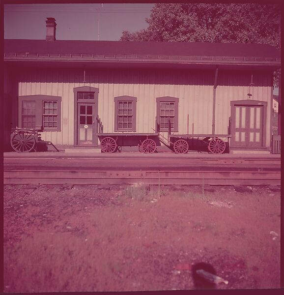[464 Interior and Exterior Views of Railroad Station Depots, for Fortune Article "The U.S. Depot"], Walker Evans (American, St. Louis, Missouri 1903–1975 New Haven, Connecticut), Color film transparency