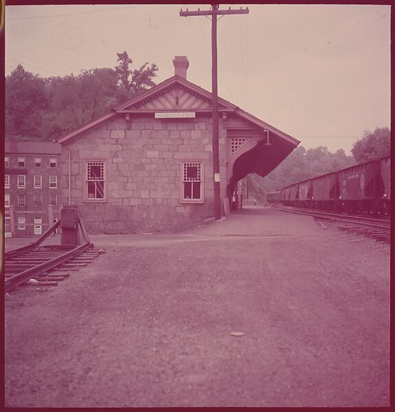 [464 Interior and Exterior Views of Railroad Station Depots, for Fortune Article "The U.S. Depot"], Walker Evans (American, St. Louis, Missouri 1903–1975 New Haven, Connecticut), Color film transparency