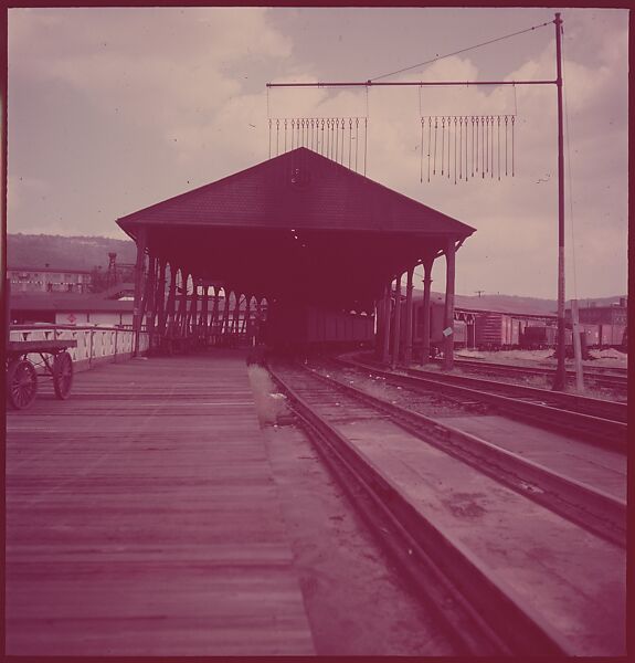 [464 Interior and Exterior Views of Railroad Station Depots, for Fortune Article "The U.S. Depot"], Walker Evans (American, St. Louis, Missouri 1903–1975 New Haven, Connecticut), Color film transparency