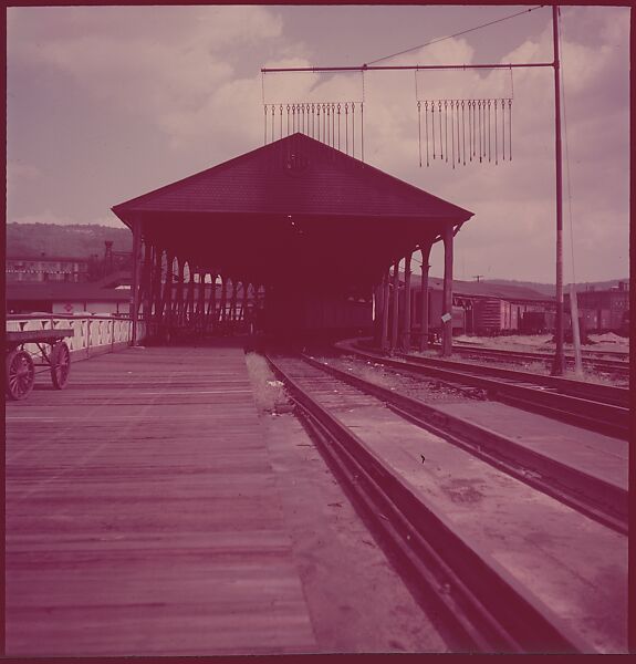 [464 Interior and Exterior Views of Railroad Station Depots, for Fortune Article "The U.S. Depot"], Walker Evans (American, St. Louis, Missouri 1903–1975 New Haven, Connecticut), Color film transparency