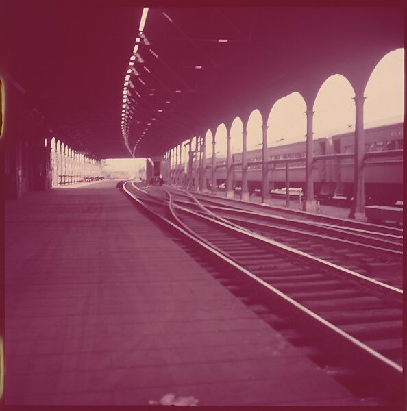 [464 Interior and Exterior Views of Railroad Station Depots, for Fortune Article "The U.S. Depot"], Walker Evans (American, St. Louis, Missouri 1903–1975 New Haven, Connecticut), Color film transparency