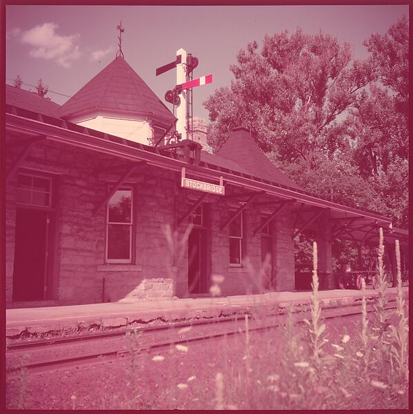 [464 Interior and Exterior Views of Railroad Station Depots, for Fortune Article "The U.S. Depot"], Walker Evans (American, St. Louis, Missouri 1903–1975 New Haven, Connecticut), Color film transparency