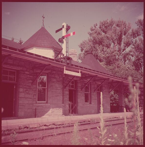 [464 Interior and Exterior Views of Railroad Station Depots, for Fortune Article "The U.S. Depot"], Walker Evans (American, St. Louis, Missouri 1903–1975 New Haven, Connecticut), Color film transparency