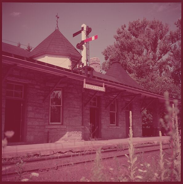 [464 Interior and Exterior Views of Railroad Station Depots, for Fortune Article "The U.S. Depot"], Walker Evans (American, St. Louis, Missouri 1903–1975 New Haven, Connecticut), Color film transparency