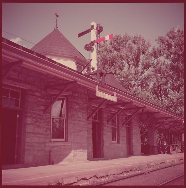 [464 Interior and Exterior Views of Railroad Station Depots, for Fortune Article "The U.S. Depot"], Walker Evans (American, St. Louis, Missouri 1903–1975 New Haven, Connecticut), Color film transparency