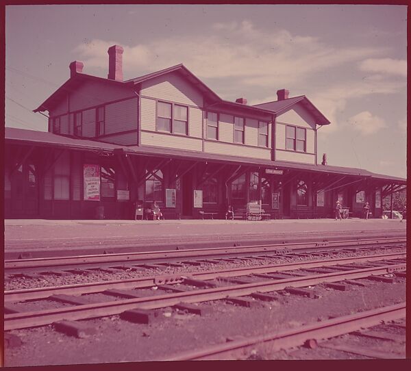 [464 Interior and Exterior Views of Railroad Station Depots, for Fortune Article "The U.S. Depot"], Walker Evans (American, St. Louis, Missouri 1903–1975 New Haven, Connecticut), Color film transparency