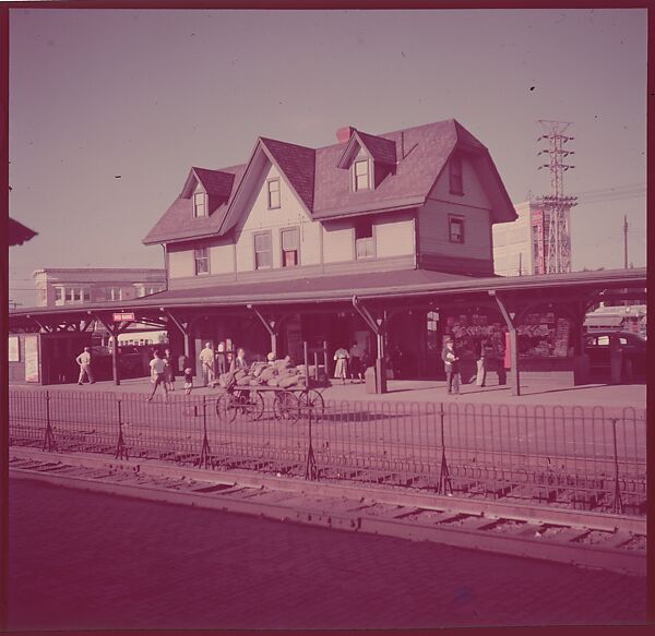 [464 Interior and Exterior Views of Railroad Station Depots, for Fortune Article "The U.S. Depot"], Walker Evans (American, St. Louis, Missouri 1903–1975 New Haven, Connecticut), Color film transparency