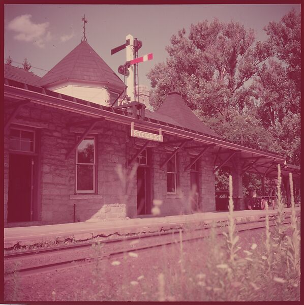 [464 Interior and Exterior Views of Railroad Station Depots, for Fortune Article "The U.S. Depot"], Walker Evans (American, St. Louis, Missouri 1903–1975 New Haven, Connecticut), Color film transparency