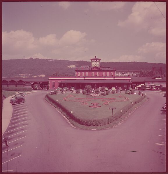 [464 Interior and Exterior Views of Railroad Station Depots, for Fortune Article "The U.S. Depot"], Walker Evans (American, St. Louis, Missouri 1903–1975 New Haven, Connecticut), Color film transparency