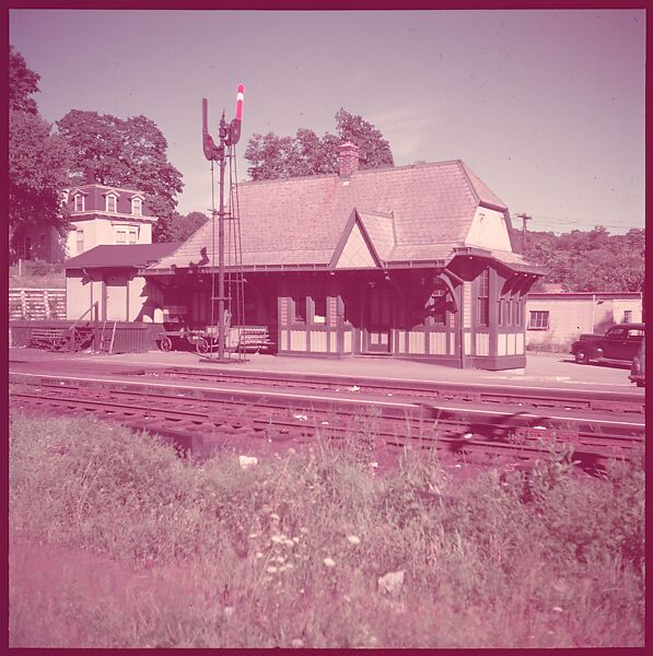 [464 Interior and Exterior Views of Railroad Station Depots, for Fortune Article "The U.S. Depot"], Walker Evans (American, St. Louis, Missouri 1903–1975 New Haven, Connecticut), Color film transparency