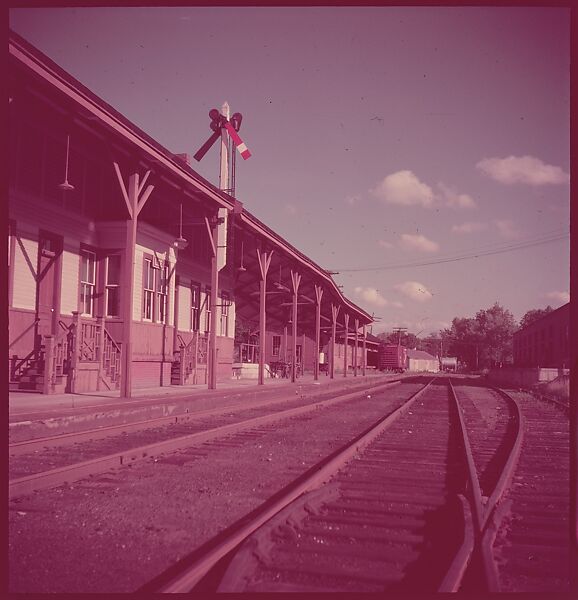 [464 Interior and Exterior Views of Railroad Station Depots, for Fortune Article "The U.S. Depot"], Walker Evans (American, St. Louis, Missouri 1903–1975 New Haven, Connecticut), Color film transparency