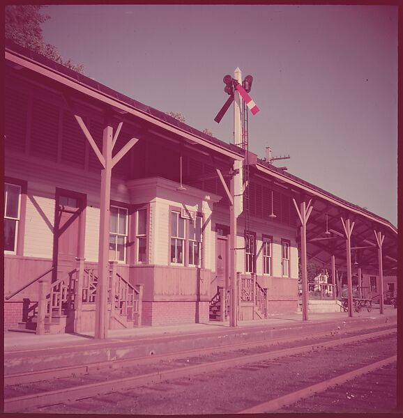 [464 Interior and Exterior Views of Railroad Station Depots, for Fortune Article "The U.S. Depot"], Walker Evans (American, St. Louis, Missouri 1903–1975 New Haven, Connecticut), Color film transparency