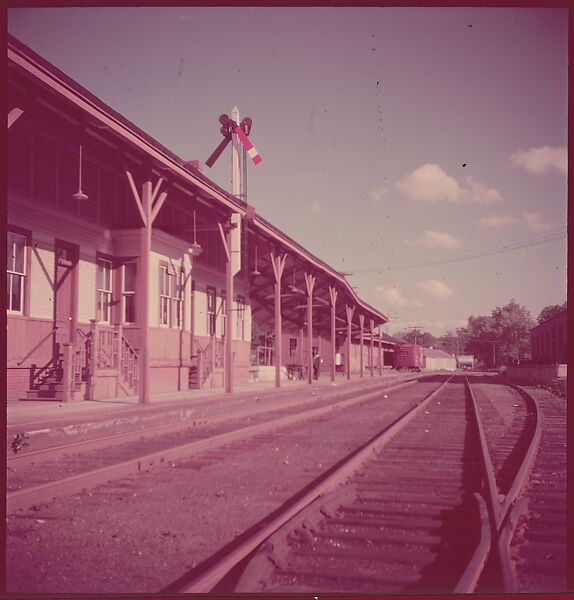 [464 Interior and Exterior Views of Railroad Station Depots, for Fortune Article "The U.S. Depot"], Walker Evans (American, St. Louis, Missouri 1903–1975 New Haven, Connecticut), Color film transparency