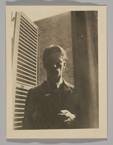 [Self-Portrait in Window, 5 rue de la Santé, Paris]