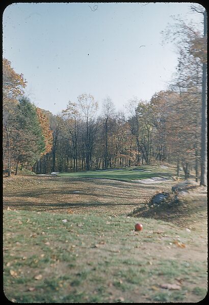 [493 Views of Golf Courses, for Fortune Article "October's Game"], Walker Evans (American, St. Louis, Missouri 1903–1975 New Haven, Connecticut), Color film transparency 