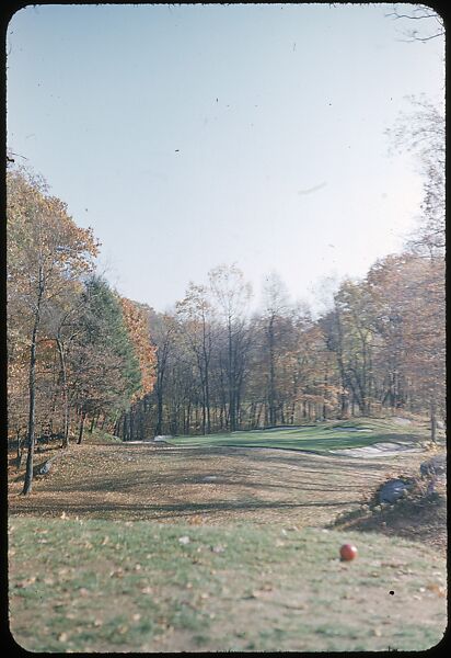 [493 Views of Golf Courses, for Fortune Article "October's Game"], Walker Evans (American, St. Louis, Missouri 1903–1975 New Haven, Connecticut), Color film transparency