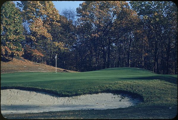 [493 Views of Golf Courses, for Fortune Article "October's Game"], Walker Evans (American, St. Louis, Missouri 1903–1975 New Haven, Connecticut), Color film transparency