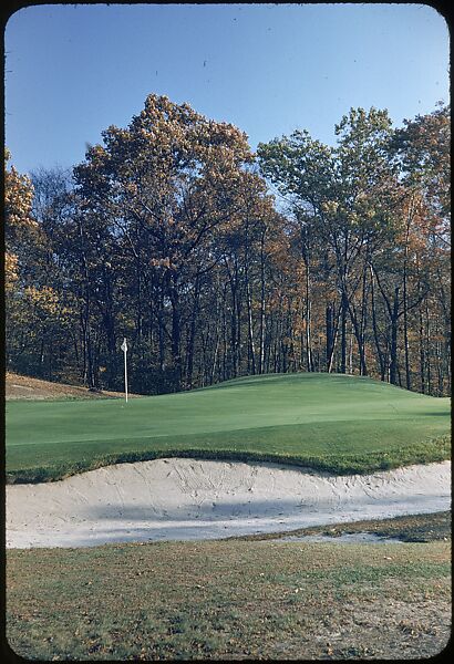 [493 Views of Golf Courses, for Fortune Article "October's Game"], Walker Evans (American, St. Louis, Missouri 1903–1975 New Haven, Connecticut), Color film transparency