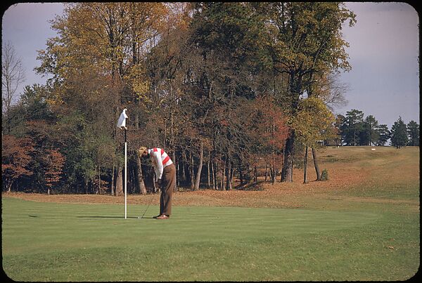 [493 Views of Golf Courses, for Fortune Article "October's Game"], Walker Evans (American, St. Louis, Missouri 1903–1975 New Haven, Connecticut), Color film transparency