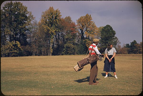 [493 Views of Golf Courses, for Fortune Article "October's Game"], Walker Evans (American, St. Louis, Missouri 1903–1975 New Haven, Connecticut), Color film transparency