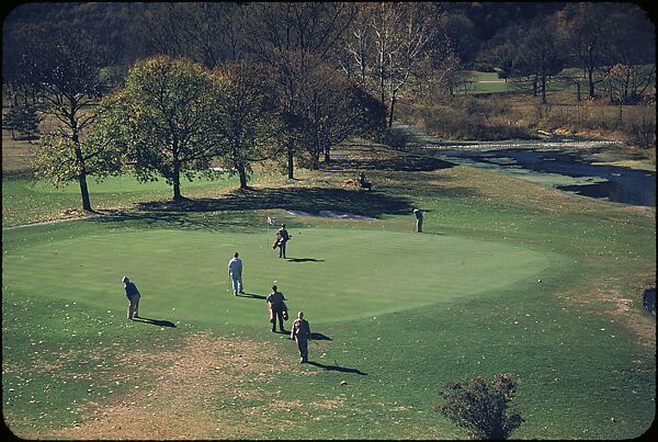 [493 Views of Golf Courses, for Fortune Article "October's Game"], Walker Evans (American, St. Louis, Missouri 1903–1975 New Haven, Connecticut), Color film transparency