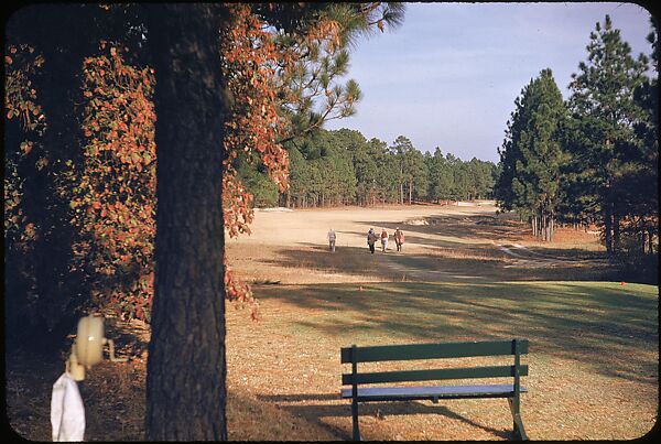 [493 Views of Golf Courses, for Fortune Article "October's Game"], Walker Evans (American, St. Louis, Missouri 1903–1975 New Haven, Connecticut), Color film transparency
