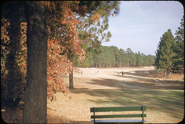 [493 Views of Golf Courses, for Fortune Article "October's Game"], Walker Evans (American, St. Louis, Missouri 1903–1975 New Haven, Connecticut), Color film transparency