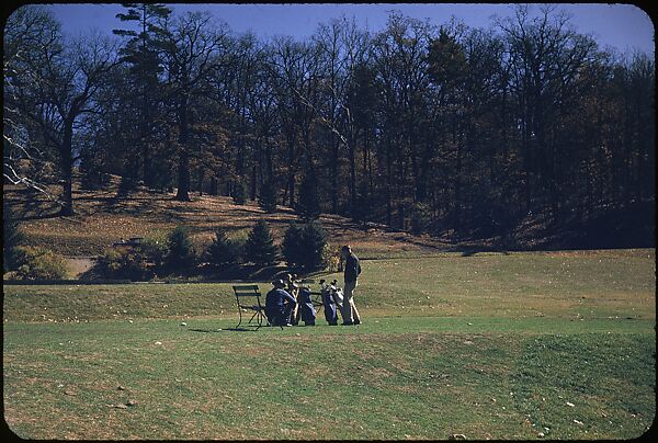 [493 Views of Golf Courses, for Fortune Article "October's Game"], Walker Evans (American, St. Louis, Missouri 1903–1975 New Haven, Connecticut), Color film transparency