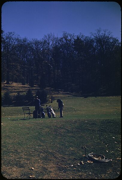 [493 Views of Golf Courses, for Fortune Article "October's Game"], Walker Evans (American, St. Louis, Missouri 1903–1975 New Haven, Connecticut), Color film transparency