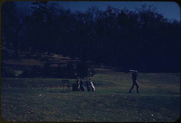 [493 Views of Golf Courses, for Fortune Article "October's Game"], Walker Evans (American, St. Louis, Missouri 1903–1975 New Haven, Connecticut), Color film transparency