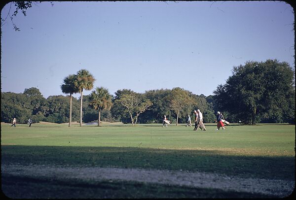 [493 Views of Golf Courses, for Fortune Article "October's Game"], Walker Evans (American, St. Louis, Missouri 1903–1975 New Haven, Connecticut), Color film transparency