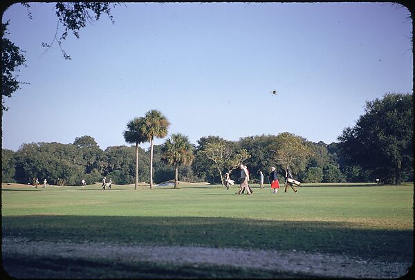 [493 Views of Golf Courses, for Fortune Article "October's Game"], Walker Evans (American, St. Louis, Missouri 1903–1975 New Haven, Connecticut), Color film transparency