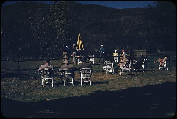 [493 Views of Golf Courses, for Fortune Article "October's Game"], Walker Evans (American, St. Louis, Missouri 1903–1975 New Haven, Connecticut), Color film transparency