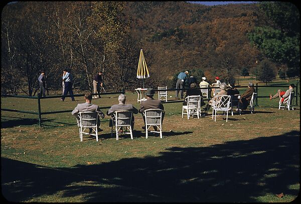 [493 Views of Golf Courses, for Fortune Article "October's Game"], Walker Evans (American, St. Louis, Missouri 1903–1975 New Haven, Connecticut), Color film transparency