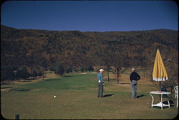 [493 Views of Golf Courses, for Fortune Article "October's Game"], Walker Evans (American, St. Louis, Missouri 1903–1975 New Haven, Connecticut), Color film transparency