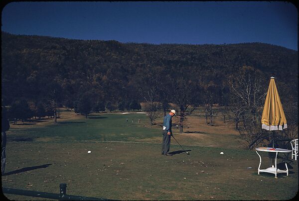 [493 Views of Golf Courses, for Fortune Article "October's Game"], Walker Evans (American, St. Louis, Missouri 1903–1975 New Haven, Connecticut), Color film transparency
