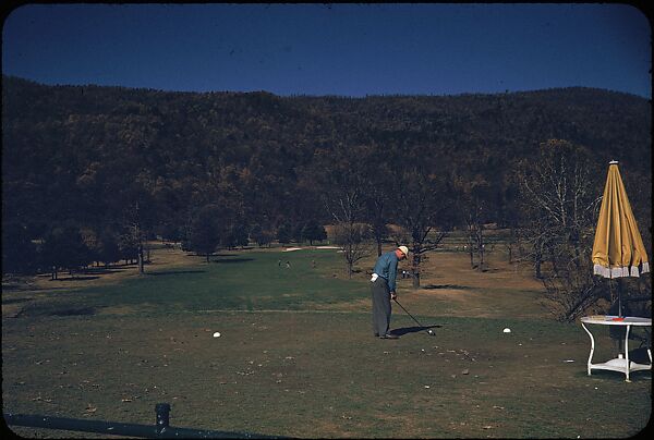 [493 Views of Golf Courses, for Fortune Article "October's Game"], Walker Evans (American, St. Louis, Missouri 1903–1975 New Haven, Connecticut), Color film transparency
