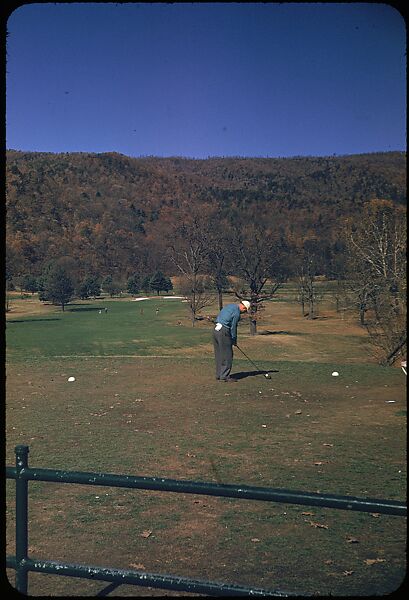[493 Views of Golf Courses, for Fortune Article "October's Game"], Walker Evans (American, St. Louis, Missouri 1903–1975 New Haven, Connecticut), Color film transparency