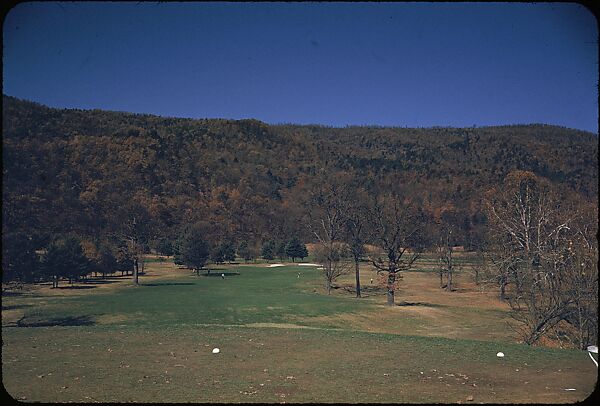 [493 Views of Golf Courses, for Fortune Article "October's Game"], Walker Evans (American, St. Louis, Missouri 1903–1975 New Haven, Connecticut), Color film transparency